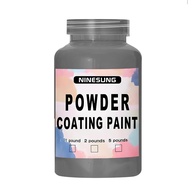 Tinta em Pó Cinza 450g - Revestimento Durável para Metal, Artesanato e Hobby - imagem 1