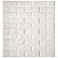 Kit 10 Painéis 3D Tijolinho Autocolante - Revestimento Moderno para Paredes Lorben (Branco) - imagem 2