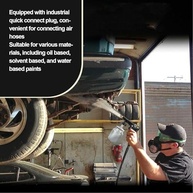 Aramox Spray de Sub-revestimento para Carros - Design Ergonômico, Conector Rápido e Tubo de Aço Inoxidável - imagem 5