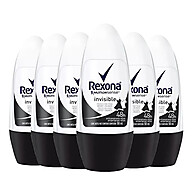 Rexona Invisible Feminino 50ml – Kit com 6 Unidades - imagem 1