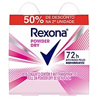 Rexona Powder Dry Roll On – 72h de Proteção e Confiança - imagem 1
