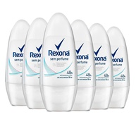 Rexona Sem Perfume: Kit 6 Roll-On Proteção Essencial - imagem 1