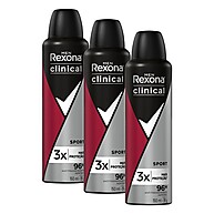 Rexona Sport: Kit 3 Desodorantes Antitranspirantes - imagem 1