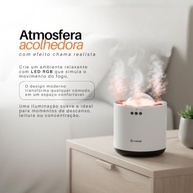 Umidificador de Ar 800ml com LED RGB e Difusor de Aromas para Óleos Essenciais - imagem 3