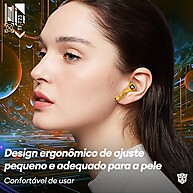 Fone Bluetooth Transformers TF-T23: Sem Latência e RGB! - imagem 2