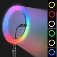 Ring Light RGB 10": O Segredo para Vídeos e Lives Virais - imagem 2