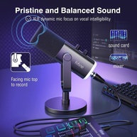 Fifine AmpliGame AM8: Microfone Gamer RGB - imagem 2