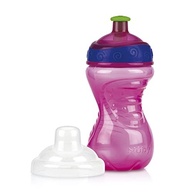 Nûby Copo Squeeze Rosa Pop - 300ml com Bico Rígido e Tampa Protetora - imagem 2