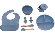 Kit Bebê em Plástico Rígido com 8 Peças - Seguro, Prático e Divertido para Refeições - imagem 1