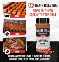 Heath Riles BBQ Rub, tempero quente para churrasco, receita Champion Pitmaster, mistura de temperos, 370 ml. - imagem 4