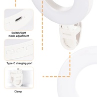 Mini Ring Light: Iluminação Portátil para Vídeos - imagem 3