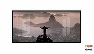 Quadro Decorativo Rio de Janeiro 130x60cm - Moldura Preta com Vinil Brilhante para Sala e Escritório - imagem 4