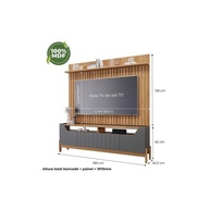 Home Completo Moema: Rack + Painel TV 70" Ripado - imagem 2
