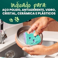 Kit com 3 Esponjas Não Risca para Pets Scotch-Brite - Limpeza Segura e Eficiente - imagem 4