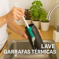 Escova Limpa Garrafas e Mamadeiras com Espuma Anti Riscos - Alta Durabilidade - imagem 5