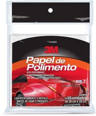 Papel de Polimento 3M: Acabamento Impecável Sem Riscos e Fibras (10 Folhas) - imagem 1
