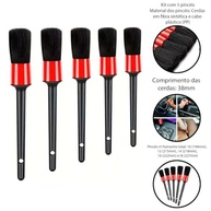 Kit Premium 5 Pincéis Detalhamento Automotivo: Limpeza Profunda Sem Riscos - imagem 5