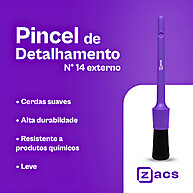 Pincel Detalhamento Zacs Nº14 – Limpeza Profissional sem Riscos - imagem 2