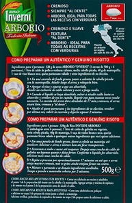 Inverni Arroz Arbório Risotto - Riso Tipo 1 500G - imagem 4