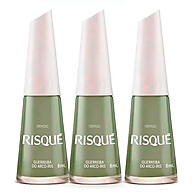 Risqué Guerreira do Arco-íris: Kit 3 Esmaltes Cremosos - imagem 1