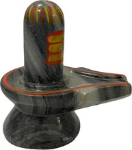 Mármore Natural Lord Shiva Lingam - Escultura Sagrada para Ritual e Decoração (12 cm) - imagem 4