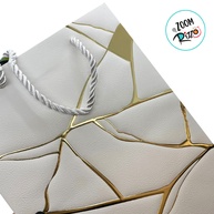 Sacola de Presente Marmorizada: Elegância Rizzo - imagem 2