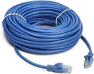 Cabo de rede 20 metros RJ45 Montado azul Cat5e - imagem 1