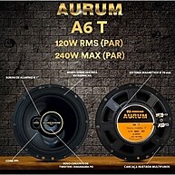 Hurricane Aurum A6T 6'' – Par de Alto-Falantes com 120W RMS - imagem 2