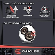 Falantes Automotivos Hurricane QR6 6” – 160W RMS - imagem 2