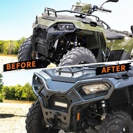 Protetor de Escova Frontal CPOWACE para Polaris Sportsman 570/450H.O. - Proteção Pesada e Estilo Off-Road - imagem 5