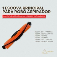 Escova Principal para Robô Aspirador DAZZELI - Compatível com X10+/X20+/S10+/S20+ e X20 Pro Max - imagem 4
