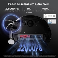 Robô Aspirador Roborock Saros 10: Limpeza Inteligente com IA, 22000Pa, Esfregão Autoremovível e Base com Lavagem Térmica - imagem 3