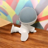 Suporte Criativo Robô para Echo Dot 4ª e 5ª Geração (Branco) - Estilo e Organização! - imagem 1