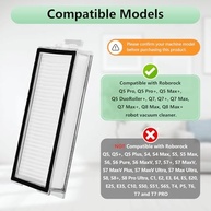 Filtros HEPA Laváveis para Roborock Q5/Q7/Q8 - Pacote com 4 Unidades - Compatibilidade Total - imagem 4