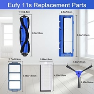Kit de Peças de Reposição Eufy RoboVac 11S, 25C, 30, 30C, 35C, 12, 15T, 15C - Escova, Filtro e Acessórios - imagem 3