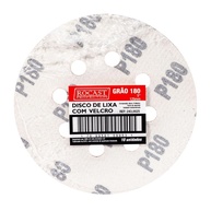 Lixa Disco Velcro 5" Grão 180 - Kit 10 Unidades Rocast - imagem 2