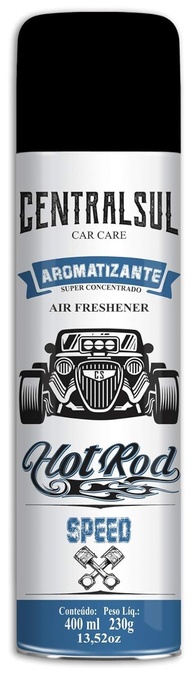 Aromatizante Hot Rod Speed Centralsul Química 400ml: Perfume Intenso e Duradouro - imagem 1