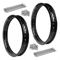 Kit Roda Aro Preto XTZ 250 Lander/Ténéré 250 - Raios Reforçados 4mm - imagem 5