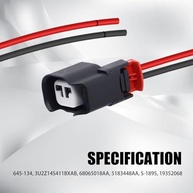 Conector ABS Sensor Velocidade Roda HiSport: Compatibilidade Ampla para Cadillac, Chevrolet, Ford e Dodge | Substitui 645-134 S-1895 3U2Z14S411BXAB - imagem 5