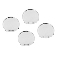 Tampas de Centro de Roda ABS e Metal Cromado 4 Unidades - Modificação Automotiva Universal - imagem 3