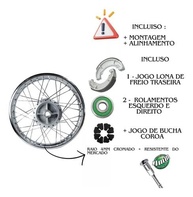 Kit Rolamentos e Espaçador Roda Traseira para Honda CG Fan e Titan 150: Segurança e Desempenho Renovados! - imagem 2