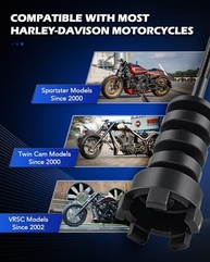 Kit Extrator e Instalador de Rolamento de Roda para Harley-Davidson 2000-2020 | Ferramenta Essencial 11 Peças - imagem 5
