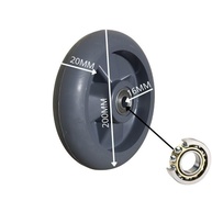 Roda Performa PU 8 Polegadas: Suporte Robusto e Desempenho Superior para Cargas Pesadas - imagem 2