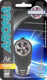 Rodabrill Rodabrisa Air Marine: Difusor de Ar Automotivo com Perfume Duradouro (7ml) - imagem 1