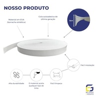 Moldura Rodameio Eva Autocolante Flexível Orion 5cm x 5mm 5 Metros Branco - imagem 3