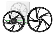 Roda Rodão Liga Leve Biz 125 Freio Disco 5 Pontas Pé Galinha - imagem 3