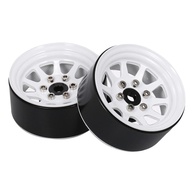 Rodas de Metal 54mm Brancas para Carros RC 1/10 On-Road e Drift (2 Peças) - imagem 1
