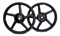 Par de Rodas Liga Leve 5 Palitos Dianteira Tambor YBR/Factor: Estilo e Performance! - imagem 2