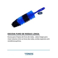 Escova Longa para Limpeza Detalhada de Furos de Rodas - Alcance Total e Cerdas Resistentes - imagem 3