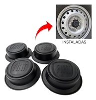 Kit 4 Tampas Calotinhas Miolo Central Rodas Fiat Uno Palio Mille Fiorino Working - Renove Seu Carro! - imagem 3